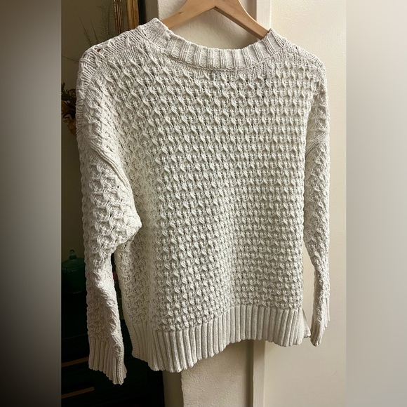 A NEW DAY Cozy White Knit Oversized Sweater - Picture 6 of 15